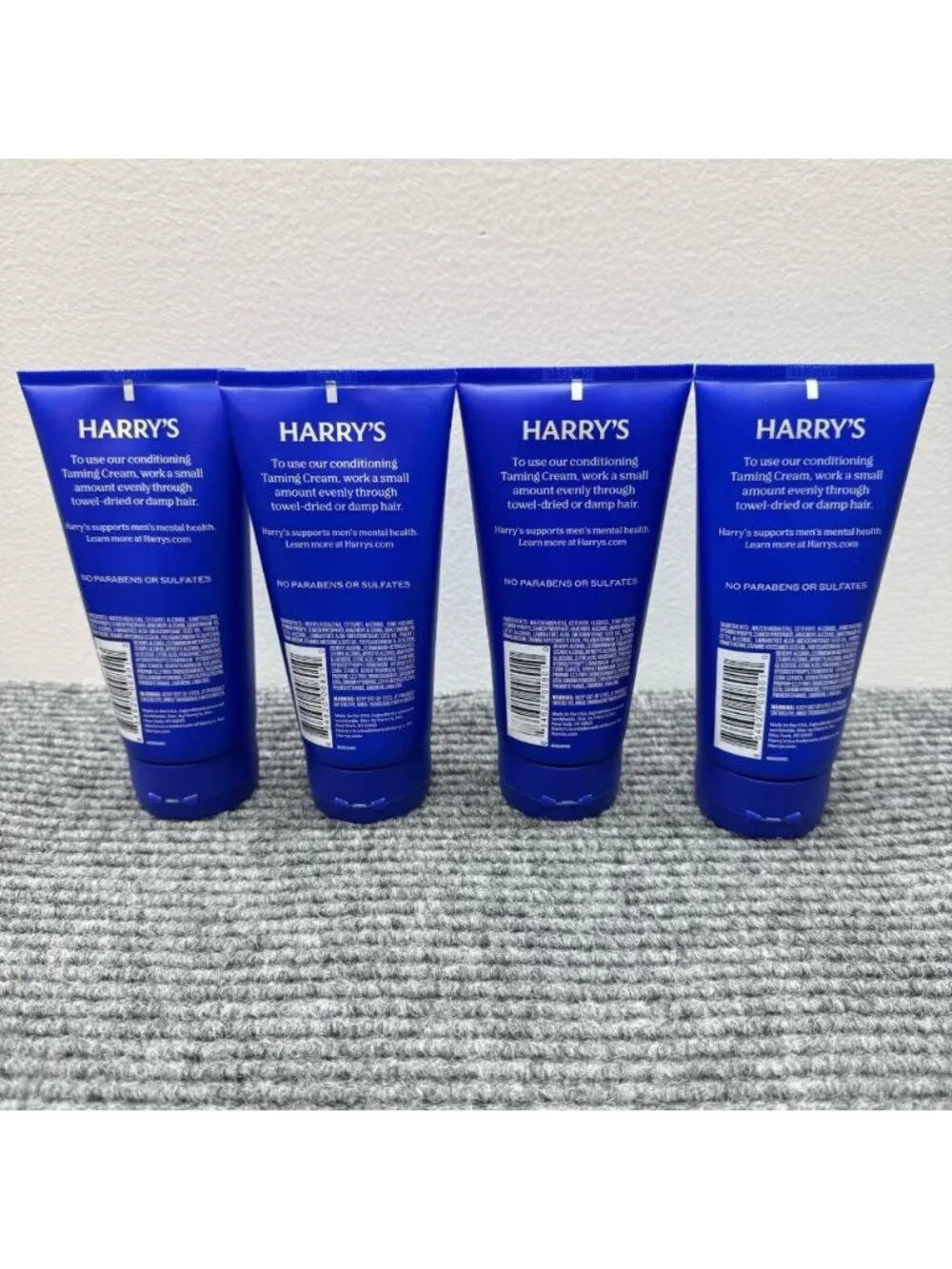Harry’s Men’s Taming Hair Cream Soft Hold Natural Finish 5.1 fl oz Lot Of 4